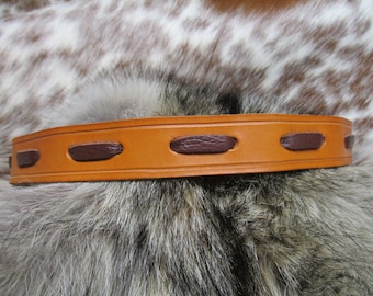 Handmade Leather Hat Band.