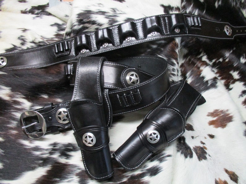 Men's SASS Competition Rig Gun Belt with Dual Holsters. Etsy