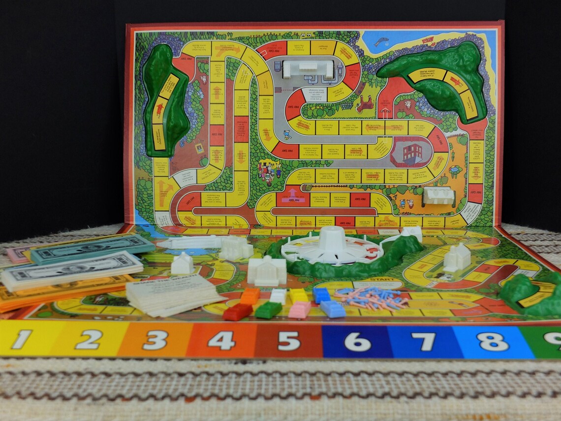 RARE Vintage 1977 MB Milton Bradley Game Of Life Board Game Etsy
