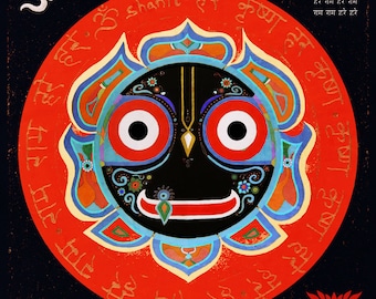 Sri Jagannath "Lord of the Universe, Krishna, Yoga Art, Spiritual Art