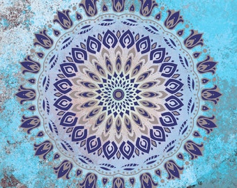 Mandala of Peace "Shanti", Sacred Gemetry Mandalas, Yoga Art