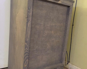 Wood Tilt out Trash bin country wood trash binKitchen Trash Bin  Wood trash bin Wood trash can office garbage bin kitchen trash can Laundry