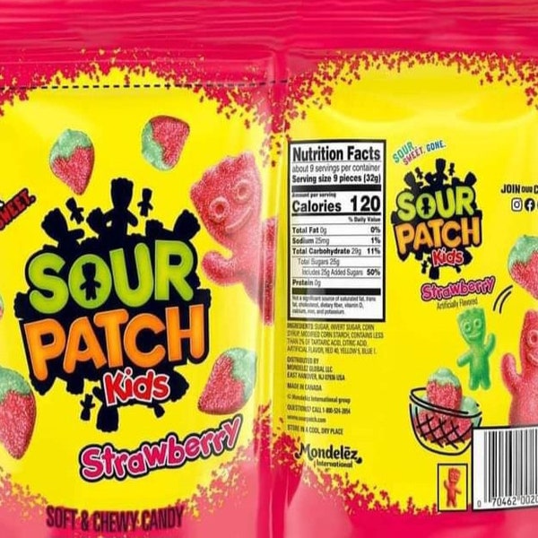 Sour Patch Kids 20oz tumbler wrap