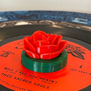 Rose 45 record adapter 2-tone color.