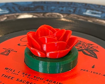 Rose 45 record Adapter 2-Ton Farbe.