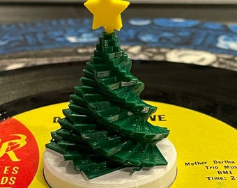 Spiral Christmas Tree 45 Record Adapter Multicolored