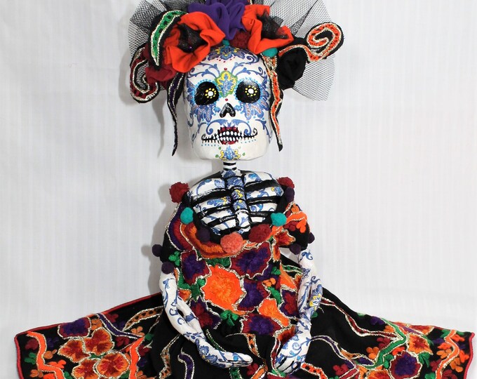 Catrina Doll calavera Talavera - Etsy