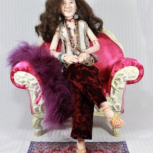 Muñeca inspirada en Janis Joplin. imagen 2