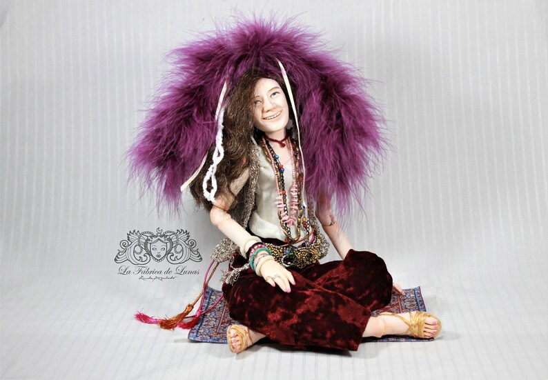 Muñeca inspirada en Janis Joplin. imagen 1