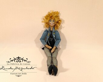 Tina Turner articulated ragdoll