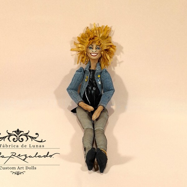 Tina Turner Rag Doll Etsy