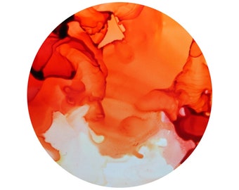 Orange Abstract Wall Art- Instant Digital Download- Modern Art