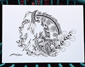 Sympathy, Thinking of you, Blank Greeting Card, Art Card