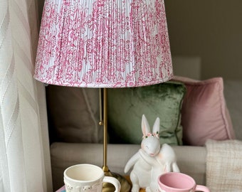 Handmade Pink Floral Lampshade