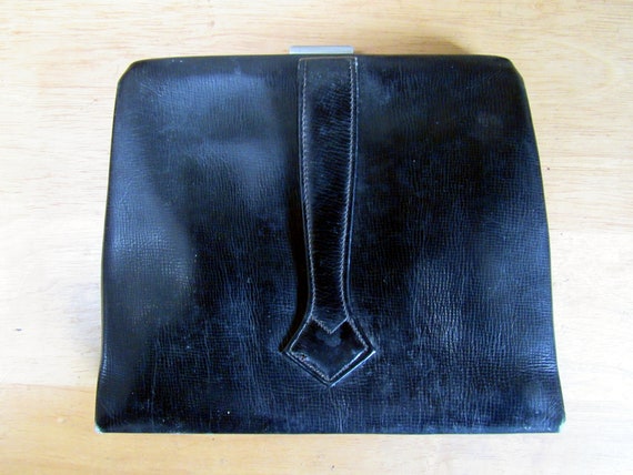 1940's Jemco Black Evening Clutch Bag - image 2