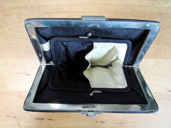 1940's Jemco Black Evening Clutch Bag - image 3