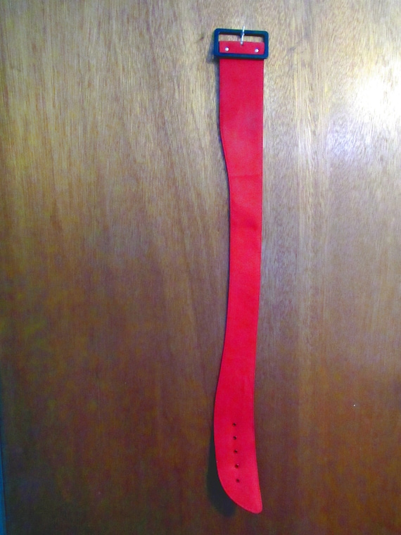 Woman’s Red 50' Wide Belt - image 2