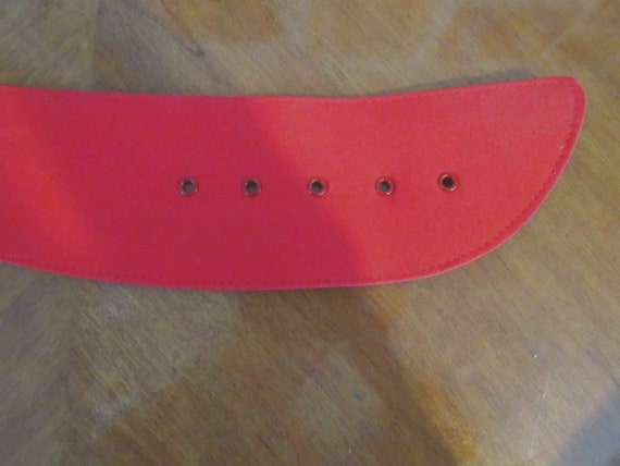 Woman’s Red 50' Wide Belt - image 7