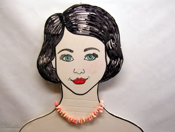 Pink Coral Mid-Century Choker - image 1
