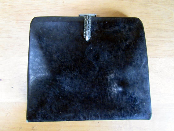 1940's Jemco Black Evening Clutch Bag - image 1