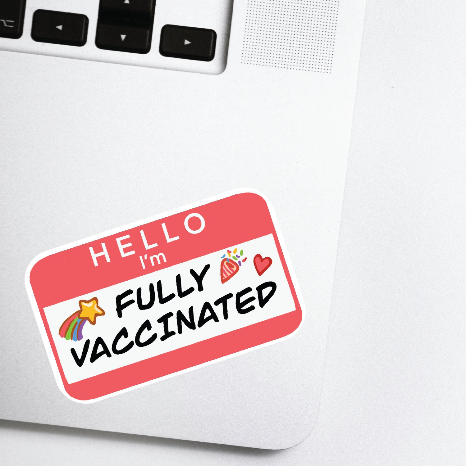Vacula Sticker Stickers, Labels & Tags Fully Vaccinated Decal Vinyl Decal for Car ...