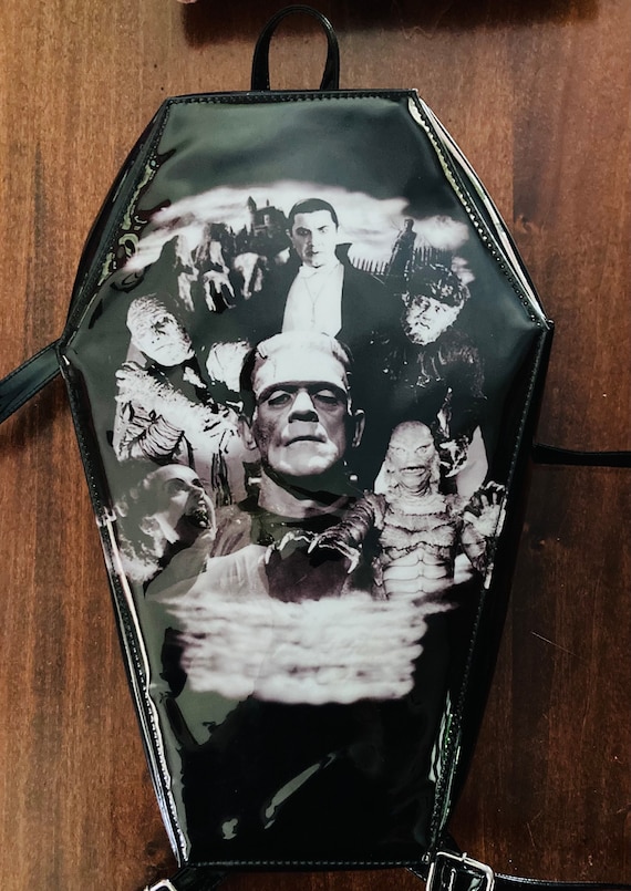 Universal monsters coffin backpack