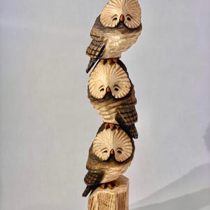 Owls Chainsaw Carving