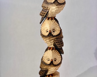 Owls Chainsaw Carving