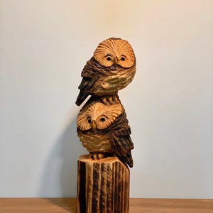 Owl Chainsaw Carving