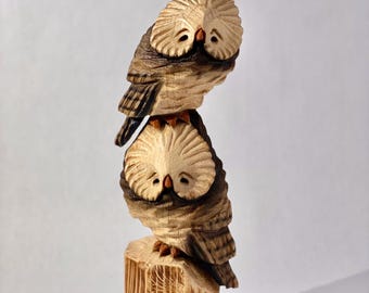 Owl Chainsaw Carving