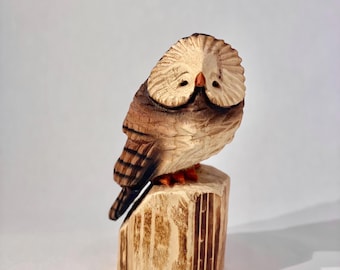 Owl Chainsaw Carving
