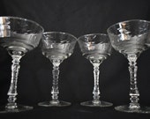 Arctic Rose (3005) by Rock Sharpe Set of 4 Champagne Tall Sherbets