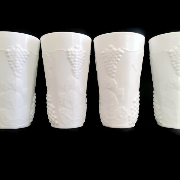 Milk Glass Tumblers Etsy