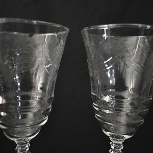 Arctic Rose 3005 by Rock Sharpe Set of 2 Water Goblets - Etsy