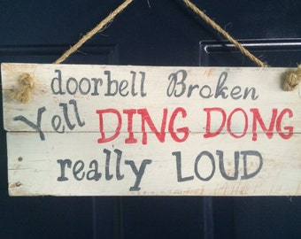 Items similar to Do Not Ring Doorbell sign printable PDF on Etsy
