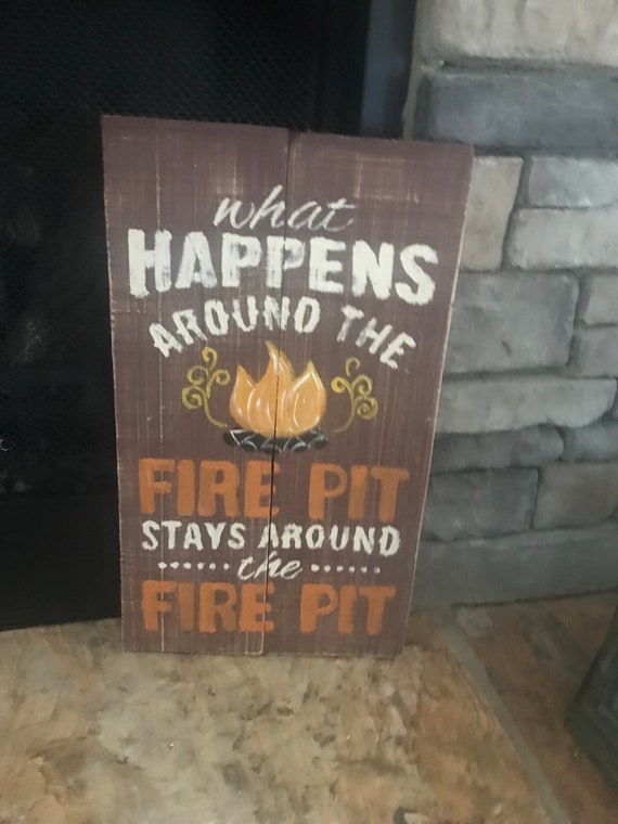 Fire Pit Signs Etsy