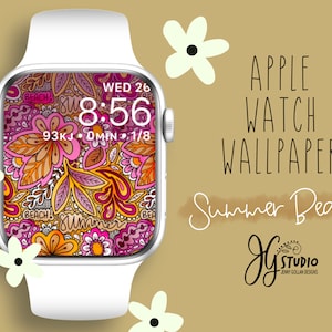 Apple Watch Wallpaper Summer Beach Arte originale per il quadrante del tuo Apple Watch