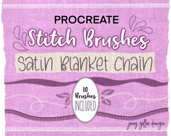 Procreate Brushes iPad Sewing Stitch Brushes Set