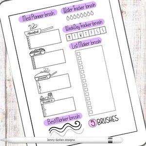 Procreate Brushes iPad Planner Brushes Bundle 2