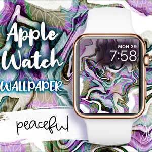 Apple Watch Wallpaper Peaceful Colourful Original Art Watch Face Design