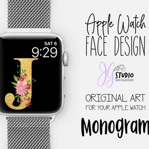 Apple Watch Face Wallpaper Monogram J