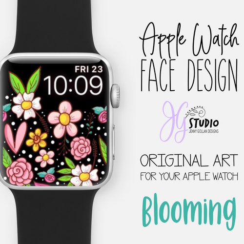 Apple Watch Wallpaper Secret Garden Orignal Art for Your Apple Etsy