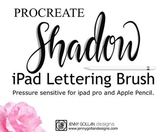 Procreate Brushes iPad Pro Shadow Calligraphy Brush