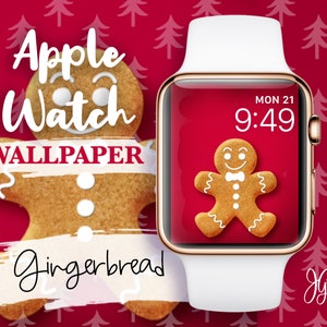 Sfondo Apple Watch Gingerbread Man Natale Quadrante Apple Watch