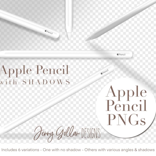 Apple Pencil png transparent background clip art for iPad Pro Mockup and Scene Creators