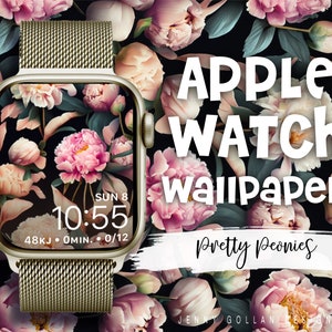 Pretty Peonies Apple Watch Wallpaper Beautiful Floral Watch Face