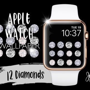 Apple Watch Wallpaper 12 Diamonds Watch Face Design