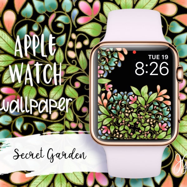Apple Watch Wallpaper Secret Garden Orignal Art for your Apple Watch Face