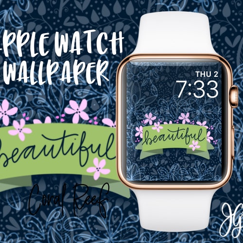 Apple Watch Wallpaper Easter Bunny Peeking Rabbit Apple Watch Etsy