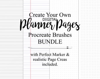 Procreate Brushes Pages Creator with Page Crease